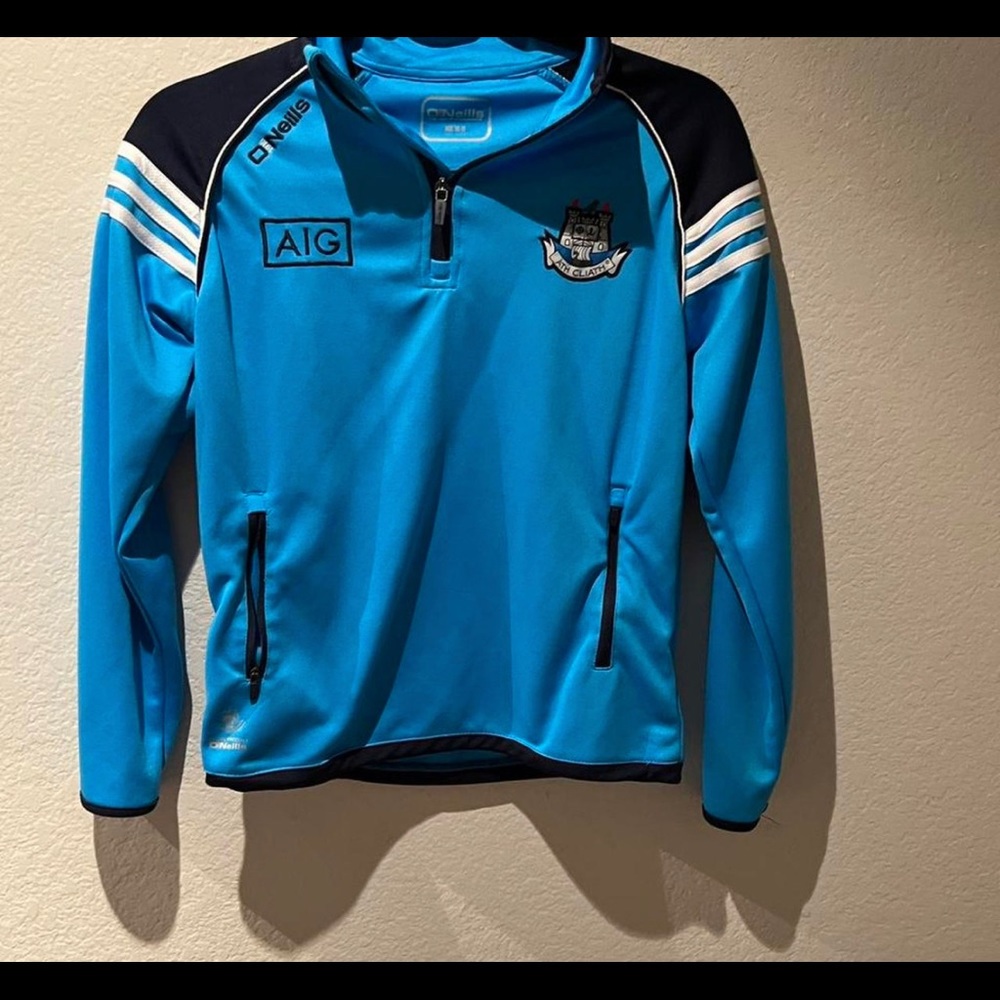 blue quarter zip O’nelli youth sweatshirt